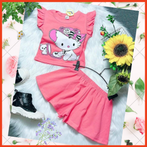 [Nhập RS0822 giảm 30k cho đơn 99k]Đồ Bộ Bé Gái Size10kg-23kg Thun Cotton Co Giãn 4 Chiều Mềm Mại Mát Hút Mồ Hôi-1519