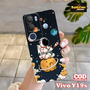 New Astronot Case Softcase Hp Vivo Y19s 2024 Terbaru Silikon Casing Bahan Karet Lentur & Tebal