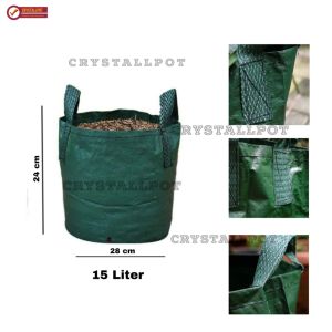 Planter Bag Easy Grow 15 Liter 2 Handle Untuk Pot Tanaman - PLANTER BAG 15 LITER EASY GROW