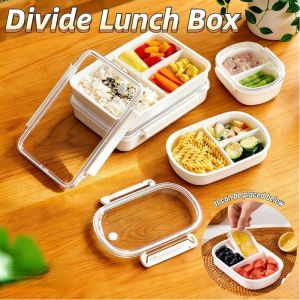 Portable Lunch Box Microwave Bento Box Large Capacity Divide Lunch Box Multi-purpose Food Container