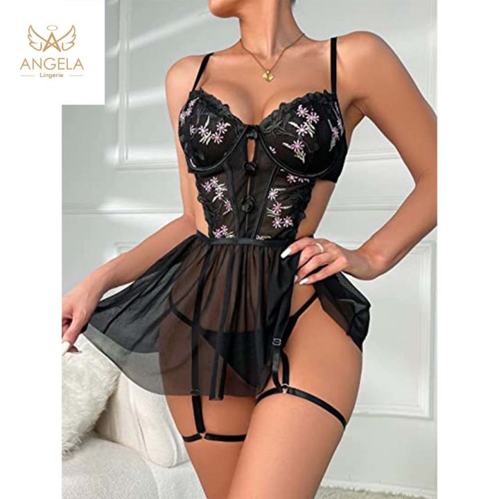 ANGELA%20PREMIUM%20Japan%20Quality%20SP58%20Sexy%20Lingerie%20Baju%20Tidur%20Piyama%20Seserahan%20Malam%20Pertama%20Import%20-%20Image%202