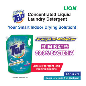 Top Super Low Suds Anti-Bacterial Concentrated Liquid Detergent Refill 1.5kg