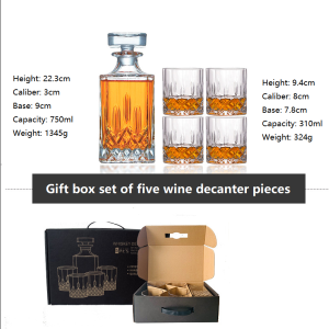European Luxury Vintage Exquisite High-grade Wine Bottle Whisky Liquor Decanter Brandy Gift Bar Christmas Sets Gifts