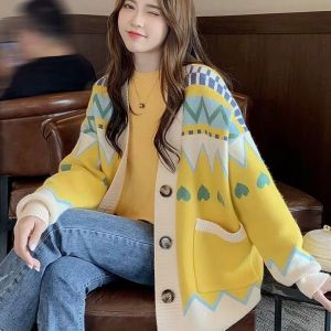 เสื้อคาดิแกนไหมพรมผู้หญิง✨เสื้อคลุมแขนยาวผญเสื้อกันหนาวแขนยาว เสื้อหนาวใหม่ เสื้อคาร์ดิแกนกันหนาวแฟชั่นเกาหลี ไซส์ใหญ่