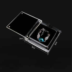 Acrylic Jewelry Box Magnet Kotak Penyimpanan Batu Permata Premium / Diamond Case / Gemstone Case