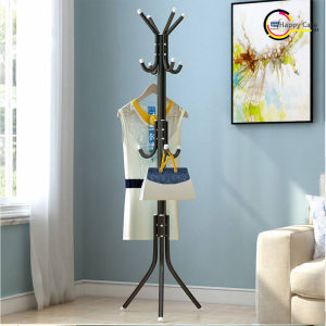 RT87 standing hanger gantungan berdiri stand baju topi tas multifungsi 8 hook kait pengait HC781