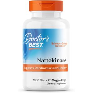 Doctor’s Best Nattokinase 2000 FU – Hỗ Trợ Tim Mạch Tuần Hoàn Máu & Hỗ Trợ Ngăn Ngừa Đột Quỵ (Mỹ) - - Hỗ trợ duy trì huyết áp ổn định. - Hỗ trợ giảm hình thành cục máu đông. - Giúp cơ thể khỏe mạnh giảm nguy cơ các vấn đề tim mạch.