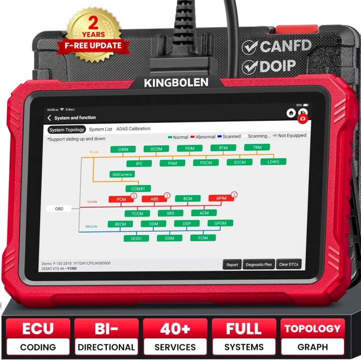 KINGBOLEN K10 Elite Bidirectional Scan Tool with Topology Graph, Full ...