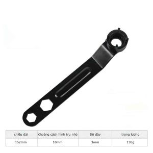 Cờ lê máy mài góc bốn móng vuốt Loại bỏ điều chỉnh tay 150mm3trong 1 Cờ lê kim loại để tháo gỡ máy mài góc loại - ALLIN