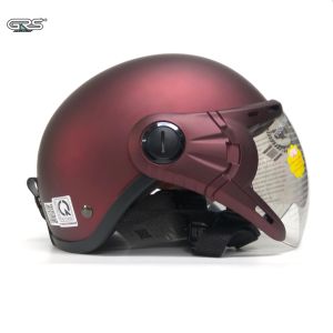 DANSHOP Half-Head Helmet with Genuine Glass THỜI TRANG