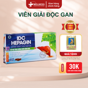 [CHÍNH HÃNG] Thuốc mát gan mát gan giải độc IDC LIVERTOP thanh nhiệt mát gan giảm nóng gan Hộp 60 viên