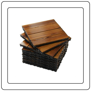 【JJ HOME】Wooden/ Grass Deck Tiles Outdoor DIY Garden Patio Courtyard Interlocking