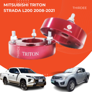 For Mitsubishi Strada / Triton (2008-2021) Front Coil Spring Spacer 32mm - 2 Inch Lift Kit - Heavy Duty Red (1 Pair)