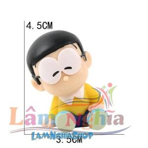 Set 6 mô hình Doraemon Nobita Shizuka doremon Chaien Suneo Doremi cute dễ thương hàng cao cấp
