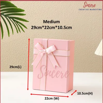 Premium Gift Box With Lid & Ribbon