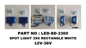 1 Pc - SD-3370/3360 SHILIDUO 12V-36V LED Spot/Flood Light 6 LENS High Quality Light