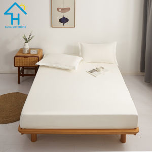 SUNLIGHT HOME ผ้าปูที่นอนผ้าฝ้ายผ้าปูที่นอนสีพื้นผ้าปูที่นอน6ฟุต ผ้าปูที่นอน5ฟุต ผ้าปูที่นอน3.5ฟุต/6.5ฟุตที่นอนทอปเปอร์ (ไม่มีปลอกหมอน)