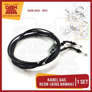 Kabel Gas Xeon Atas-Bawah (TOKAIDO) Throttle Cable Cabel Seling Tali Kawat Iner Gas Yamaha Xeon Old