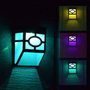 Warmtaste Led Lampu Solar Luar Rumah Wall Light Outdoor Waterproof Automatic Sensor Retro Garden Light Decoration Fence Light for House Taman Patio Yard Solar Christmas Lights 太阳能led灯户外