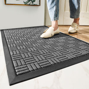 Door Mat Non Slip Carpet Entrance Outdoor Floor Mat Welcome Mats Rubber Backing  Household Dustproof Front Door Mat Hotel Gate Carpet