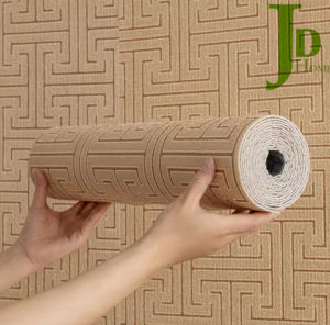 50cmx280cm Linen-texture Wallpaper for Living Room Bedroom Background Wall DIY Easy Install for Modern Home Decoration Thick Foam Wall paper Wall Sticker Geometric Patterns