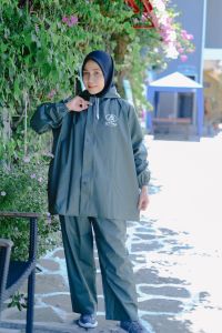 JAS HUJAN RAINCOAT Terbaik Pria Wanita BY ATTHA Anti Rembes Kuat Keren Kekinian PVC 025