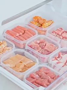 Hộp Bảo Quản Thực Phẩm 350ML Có Nắp Đậy - Combo 10 Hộp Nhựa Đựng Thực Phẩm Bảo Quản Đồ Ăn Thị Cá Tủ Lạnh