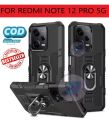 Xiaomi Redmi Note 12 Pro 5G Casing Hard Case Ring Armor Robot Case Kickstand Hybrid/Hit Ring Case Holder Premium. 