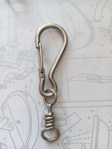 Khóa cổ xích chó inox 304 móc khóa inox 304 hàng cao cấp chất Kèm Chống Xoắn