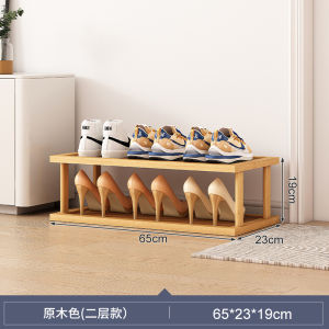 Solid Wood Storage Rack Multi-Layer Storage Rack Household Snack Simple Bookshelf Floor Door Rear Shelf Layered Rack Shelf