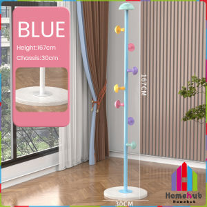 HB Coat Rack Metal Clothes Rack Cute Mushroom Colourful Hanger Multiple Hook Bedroom Drying Rack