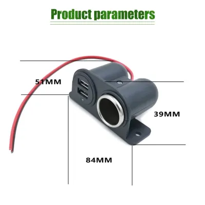 12-24V Charger Mobil Car Soket Splitter Untuk Mobil Dan Rv Outlet Aksesoris 5V Dual Usb Pengisian Universal Charger Mobil Charger Power Adaptor