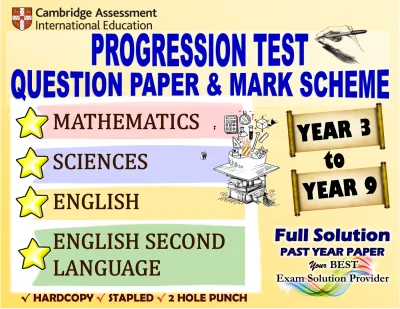 [ALL] Progression Test Paper | Primary | Secondary | Science | Mathematics | English | English Secong Language