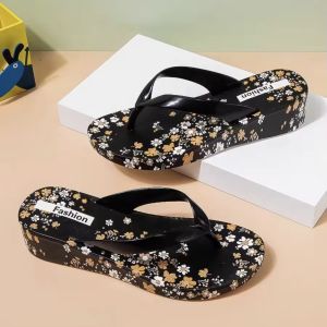 ส้นสูงแพลตฟอร์มผู้หญิงรองเท้าแตะ  flip-flops PVC รองเท้าแตะ รองเท้าแตะ