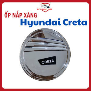 Ốp nắp bình xăng xe Hyundai Creta 2022 - 2025 Mạ crom cao cấpsáng bóng