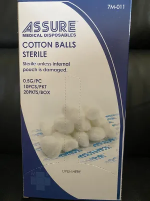 ASSURE Cotton Ball (20 packets/box)