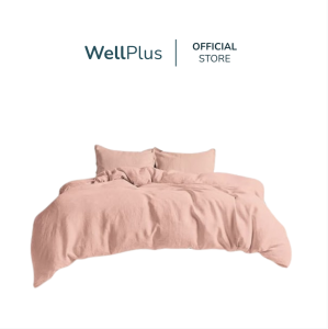 WellPlus ชุดที่นอน Veritas ใหม่นุ่มมาก ชุดผ้าปูที่นอน 6 ฟุต 5 ฟุต 5 ชิ้น + ผ้านวม  100"x90" Solidนุ่มมาก