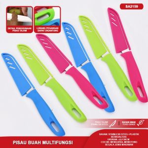 Pisau Buah Stainless Tajam Serbaguna Anti Karat Pisau Dapur Praktis dan Ergonomis Rumah Tangga