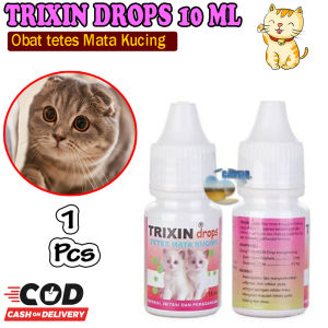 Icantiq Trixin Drop Cat 10 ml Obat Tetes Mata Kucing Tetes Hidung Kucing Infeksi Radang Obat Mata Merah Berair Belekan Infeksi Meler Untuk Kucing
