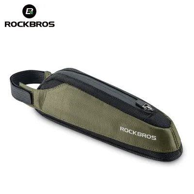 ROCKBROS Bicycle Front Tube Bag Big Capacity Durable Convenient Reflective Road Bike Tube Bag Traveling Top Tube Down Tube Bike Bag Cycling Equipment