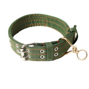 Vòng cổ phản quang POLICE DOG Khoá hợp kim không rỉ cho chó mèo có đệm cổ chắc chắn đủ size
