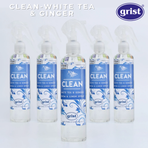 Clean White Tea And Ginger Room & Linen Spray Fragrance – Refreshing and Luxurious First-Class Hotel Scent (250ML)