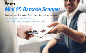 【🚚Fast delivery🚛】Eyoyo Mini Portable 1D 2D QR Barcode Reader with USB Wired/Bluetooth/ 2.4G Wireless Connected PDF417 Data Matrix Image Scan for iPad iPhone Android Tablets PC