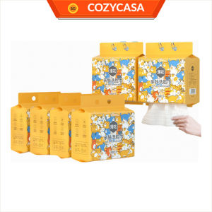 【COZYCASA】ManHua Hanging Facial Towel 100PCS / 75G High Density Thick Face Cloth / Soft Skin-Friendly Wipes