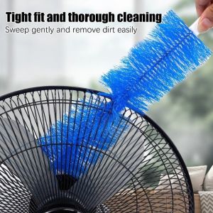 Bundle 2pcs Long Handle Soft Bristles Duster / Flexible Electric Fan Dust Removal Cleaning Brush / Sewer Screen Window Shutter Clean