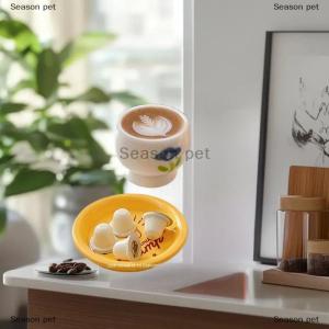 [COD] Season pet เครื่องชงกาแฟไฟฟ้า1ชุดอุปกรณ์1 6ของเล่นบ้านตุ๊กตาขนาดเล็กจำลองสถานการณ์จำลองขนาดเล็กแคปซูลกาแฟจำลอง1ชุด