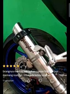 KNALPOT RACING MASTER CORSA TITANIUM FULL SYSTEM VIXION CBR FACELIFT NEW CB150R R15 LAMA R15 V3 DLL