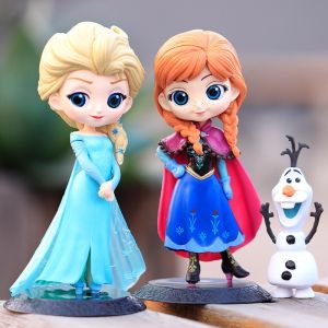 Rlhomard 15cm เจ้าหญิง Aisha ตกแต่งเค้ก เครื่องประดับตุ๊กตา Frozen Girls ทารกวันเกิดเบเกอรี่แทรก ของขวัญสำหรับเด็ก  ของเล่นเด็ก jiuhaokejiy