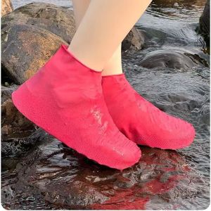 PaulWeekend Waterproof Anti-Slip Shoe Covers for Adults and Kids Durable TPU Material for Rainy Days and Outdoor Activities