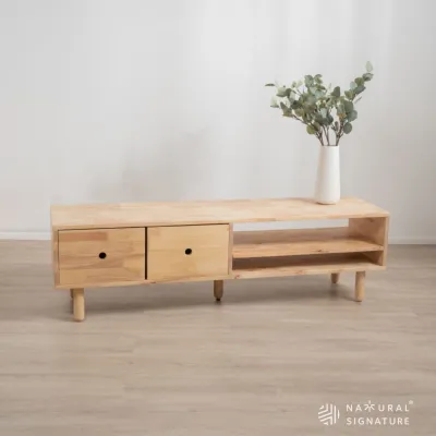 Natural Signature 4763 Tivoli Double Drawers TV Cabinet/Solid wooden tv cabinet/tv cabinet/趣伏里双抽电视柜/实木电视柜/电视柜 #TC #CT